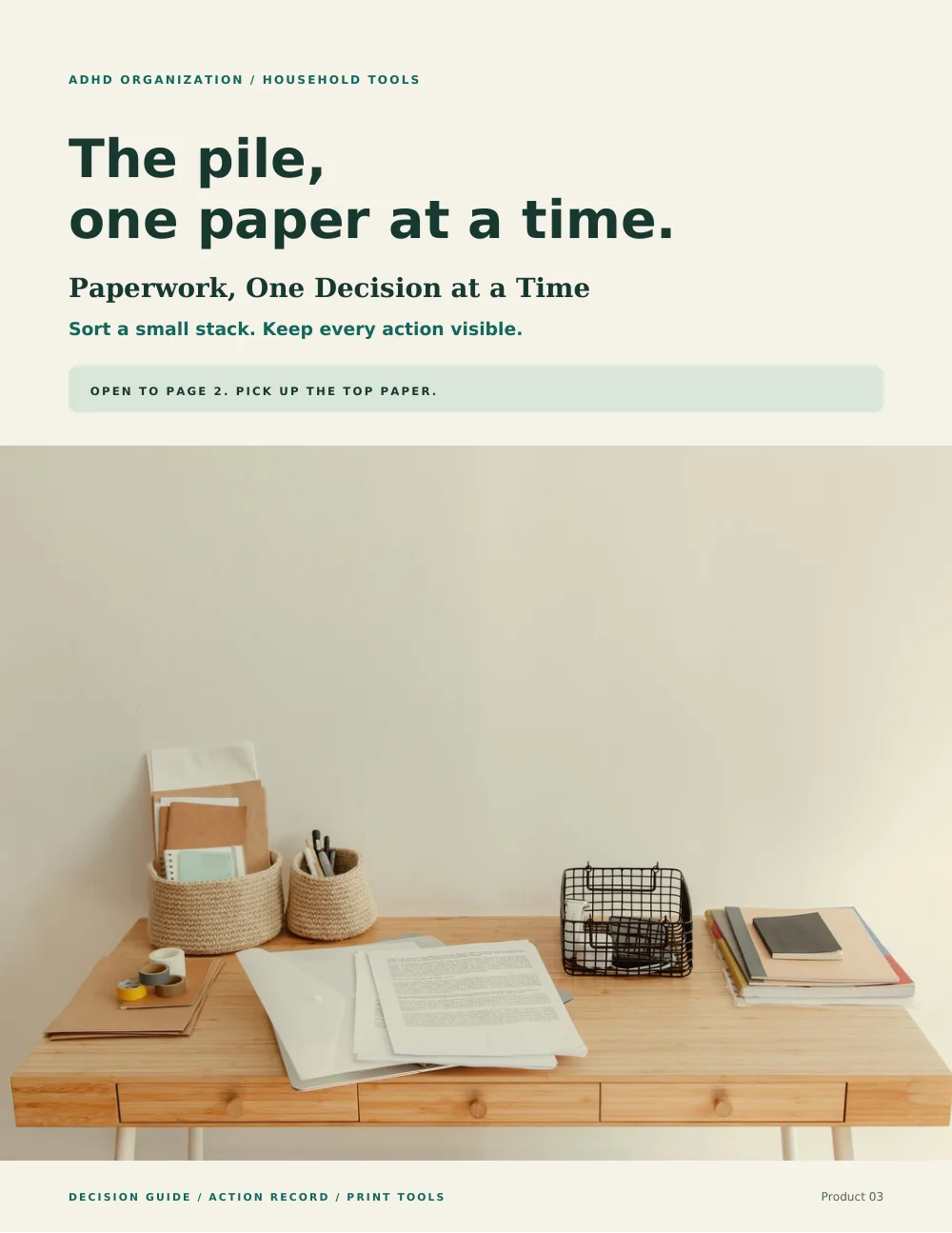 Paperwork, One Decision at a Time — Cover